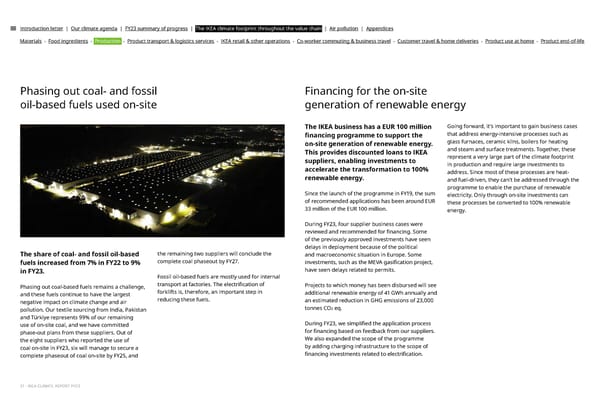 IKEA CLIMATE Report FY23 - Page 21