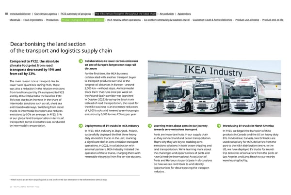 IKEA CLIMATE Report FY23 - Page 23